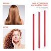 Syhood 30 Pcs Flexible Curling Rods 9.45" Twist Foam Hair Rollers Soft Foam No Heat Hair Rods Rollers and 1 Steel Pintail Comb Rat Tail Comb for Women Long Short Hair (Red,9.45 x 0.3 Inch)