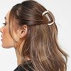 Hapdoo Brown Football Hair Clips, Football Hair Claw Clips Game Day Rugby Hair Accessories Gifts for Women Girl