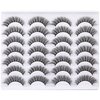 Newcally Lashes Mink Natural Look Cat Eye Wispy False Eyelashes Fluffy Volume Long Fake Eye Lashes Pack 3D Strip Faux Mink Eyelashes 14 Pairs