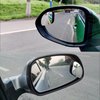 2 Pack of Blind Spot Mirror, Fan Shaped HD Glass Frameless Convex Rear View Mirror with wide angle Adjustable Stick, Blind Spot Mirror Compatible with Car SUV Van Pick Up Truck(Fan)