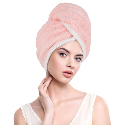 MAOPAOBEAUTY Microfiber Hair Towel Drying Hair Wrap Towels for Curly Hair Women Fast Drying Hair Turbans