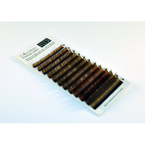 Alluring Signature Silk Lashes Dark BROWN C Curl .20X14