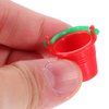 Toyvian Sand Toys 10pcs Plastic Buckets 2.5cm/1inches Mini Plastic Beach Pail Beach Toy Sandbox Buckets Toys for Doll Water Buckets Handmade Small Buckets Model Beach Toys
