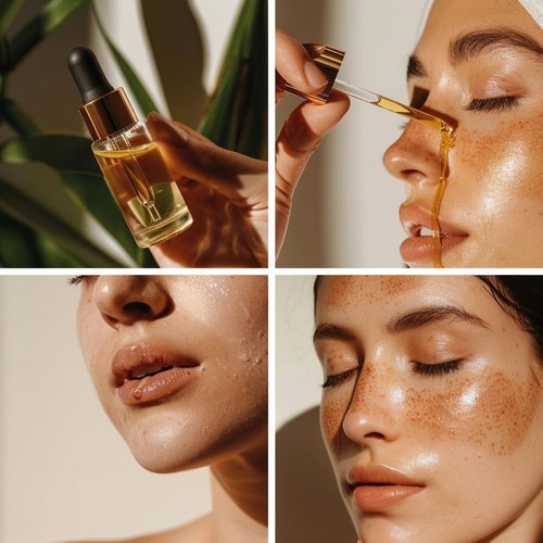 Certified Organic Gua Sha Face Oil for Sensitive Skin, Acne Prone, Cold Pressed