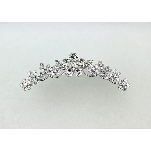 Faship Gorgeous Clear Rhinestone Crystal Floral Hair Comb Bridal Wedding Party