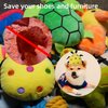 SZKOKUHO Puppies Pet Multiple Designs Rope Dog Chew Toys,Cute Stuffed Plush Puppy Squeaky Toys for Small Medium Dogs Interactive Play Exercise (Pack of 15)