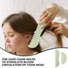 Healeved 4PCS Scalp Comb Natural Jade Gua Sha Comb Scalp Massage Comb Detoxing Comb Head Massage Comb Jade Comb for Scalp Facial Massage Relaxation