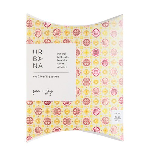 Urbana Home Collection Fragrance, Mineral Bath Salt (2 x 2.1oz/60g Sachets), Sun + Sky