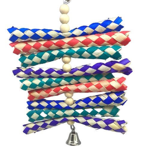 946 Shredburst Bonka Bird Toys Colorful Bamboo Wood Chew Parrot Parrotlet Cockatiel Budgie Finch Parakeet