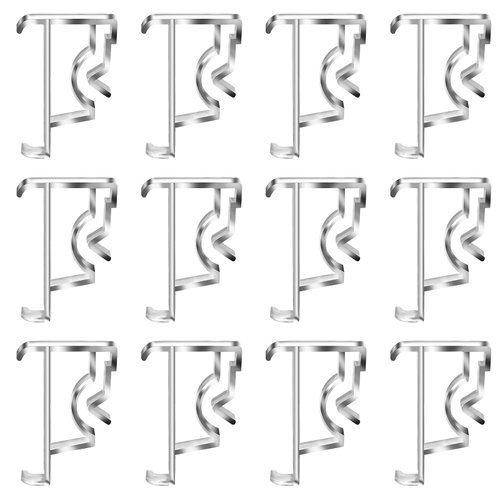 12 Pcs Valance Blind Clips Replacement Clear 2 Inch Blind Clips Plastic Hidden Clips Replacement Valance Clips for Blinds Valance Horizontal Blinds Parts