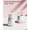 Portable Bottle Warmer, w-maxa Fast Baby Bottle Warmer for Travel with Glass Bottle & 4 Adapters, Rechargeable Bottle Warmer On The Go with Precise Temperature Control for Breastmilk, Formula