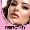Perfect Key 200 Clusters Natural Look Eyelash Extensions Wispy Lash Clusters D Curl Cluster Lash Extensions 10-18mm (40D-200 Black)