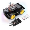FREENOVE 4WD Car Kit with RF Remote (Compatible with Arduino IDE), Line Tracking, Obstacle Avoidance, Ultrasonic Sensor, IR Wireless Remote Control Servo