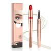 Magic Eyebrow Pencil 1Pcs Eyebrow Pencil 3D Microblading Eyebrow Pencil with 4 Fork Tip, Waterproof Long-Lasting Natural Makeup Fine Stroke Eyebrow Pencil (Dark Coffee)