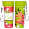 READY 2 LEARN Christmas Crafts - Design Your Own Travel Mugs - Set of 2 - Christmas Crafts for Kids - Reusable 11 oz Water Bottles - BPA Free