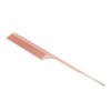 Rat Tail Hair Comb Hair Comb Aluminum Metal Comb Salon Tools Fashionable Straight Hair Comb Personal Use Professional Use Men Women(Rose gold)