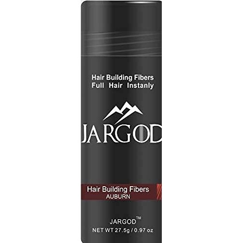 JARGOD Hair Building Fibers for Thinning Hair Completely Conceals Hair Loss Fuller Looking Hair - Hair Thickener & Topper for Women & Men 27.5g (Auburn)