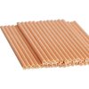 Webake 100 Pack Chevron Paper Straws Wave Patterned Drinking Straws Bulk 7.75 Inch Disposable Biodegradable Restaurant Supplies for Thanksgiving Table Decor Orange Striped