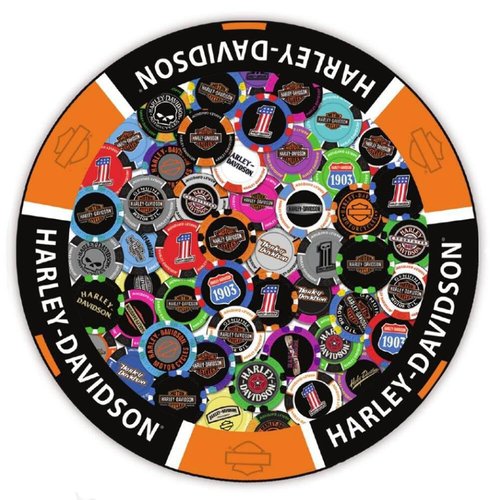 Harley-Davidson® Poker Chip 1000 Piece Puzzle DW-6077