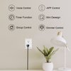 WiFi Dimmable Smart Plug 2 Pack, Alexa Smart Plugs Work with Alexa for Voice Control, Mini Dimmer Switch Outlet Dimmable LED, CFL, Halogen and Incandescent Bulbs, Lamps, 2.4GHz, No Hub Required