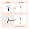ANNAFRIS Easy Fan Eyelash Extension Automatic 1S Flowering 0.07 D Curl 8-15mm Mix Individual False Lashes Natural Soft Matte Black Volume Lash Extensions supplies (0.07 D, 8-15mm Mix)