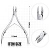 20 Pcs Cuticle Trimmer Cuticle Nippers Stainless Steel Cuticle Remover Pointed Cuticle Cutter Nail Cuticle Clippers Dead Skin Pedicure Manicure Tools for Fingernails and Toenails