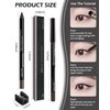 Gel Eyeliner Pencil-1Pcs Brown Waterline Eye Liner Pencil with Sharpener, Smudgeproof Waterproof Eyeliner Pencil Matte Brown Eye-liner Water Liner Pen, Thanksgiving Makeup Gift for Older Women Girl