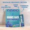 Bounce Back Energy and Recovery Drink Powder - 13 Essential Vitamins, Zero Sugar Electrolyte Packets - 5 Calories, Organic - Keto Friendly | 0 Net Carbs (16 Pack, Blue Raspberry)