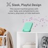 Pure Enrichment® PureBaby® Sound Machine - All-Natural Sounds Include Lullaby, Heartbeat, White Noise, Fan, Ocean, and Rain, with Auto-Off Timer & USB Charger - Patented Design (Mint Green)