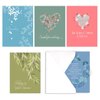 Heartfelt Sympathy Card Pack / 25 Condolences Greeting Cards / 5 Warm Comfort Designs / 4 5/8" x 6 1/4" Peace Note Cards/Made In The USA