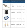 CLUBRALLY Golf Cart Tune Up Kit for Club Car DS 1992-2004 Gas Carts with FE290 Engines, Air Filter 1015426, Oil Filter 1016467 41016467, Fuel Filter 1013684 1014522 102003201, Spark Plug