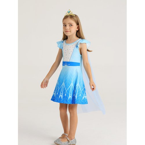 WonderBabe Princess Costumes Birthday Party Dress Up for Little Girls Princess Dresses Fancy Dress Up Clothes for Christmas Party Cosplay size 2-3t