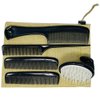 G.B.S 5 Pieces Hair Cutting Comb Barber Comb Hair Styling Combs Fine Teeth Comb Set with Travel Bag Anti Static Heat Resistant Hairdressing Tapered Comb for Men Women Kids
