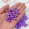 Daiyifiy 2000 Pcs 4mm Acrylic Round Beads AB Colors Craft Beads Round Spacer Beads with Holes for DIY Craft Making Necklace Bracelet Earring Ornament(22- Deep Purple)