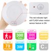 BIGMONAT Battery Operated Shower Light with Motion Sensor Wireless Ceiling Light RF Remote Controlled Through Walls|Brightness Dimmable and Timer Setting Indoor Lighting,Wireless Shower Light