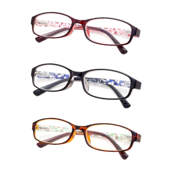 Gr8Sight 3-Pack Reading Glasses With Spring hinges for Women