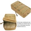 Gogoku 3 Pack Molle Pouch Combo Water Bottle Pouch Holder Tactical Molle Pouches Compact Utility Waist Bag Pack (Combo A:Khaki)