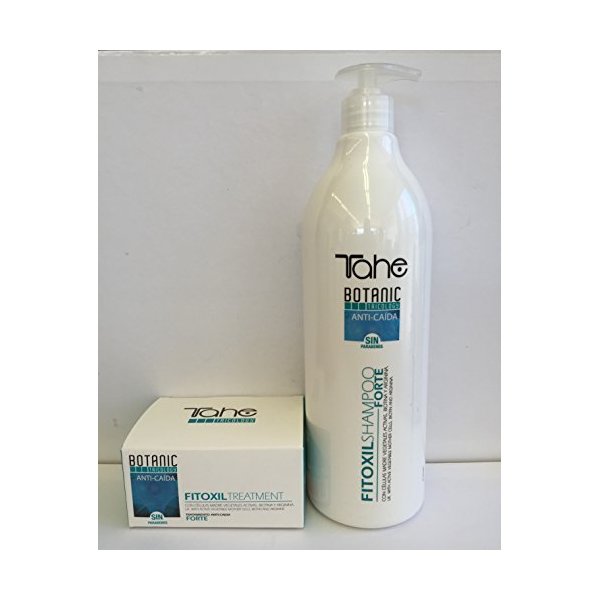 Fitoxil Anti-Hair Loss Shampoo Plus Fitoxil Treatment 5x10ml Forte. Paraben Free. With Active Vegetable Mother Cells, Biotin and Arginine. by Tahe