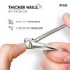 PIVO Clipper Scissor Hybrid - Professional Nail Clippers for Men and Women - A Combination of Nail Scissors and Nail Clippers in One - Silent and Easy to Use Fingernail Clippers