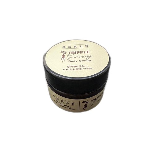 MERLE Tripple Ginseng Body Cream With SPF 50 PA++ Smooth Skin Collagen Arbutin Vitamin C 50g