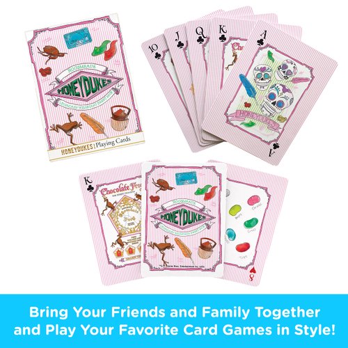 AQUARIUS Harry Potter Honey Dukes Playing Cards – Harry Potter Themed Deck of Cards for Your Favorite Card Games - Officially Licensed Harry Potter Merchandise & Collectibles
