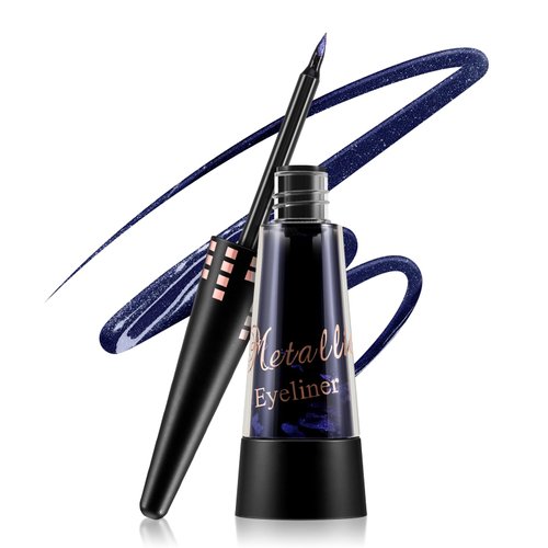 Boobeen Glitter Liquid Eyeliner Colorful, Shimmer Eyeliner Long Lasting Metallic Eyeliner Makeup, Waterproof Eyeliner Pen With Precision Brush Tip, Goes on Smoothly