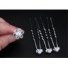 yueton 40pcs Wedding Bridal Pearl Flower Crystal Hair Pins Clips Women Headwear Hair Accessories