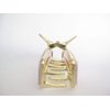 Generic Long gold metal and lavender purple pink marbled acrylic hair claw clip