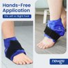 NEWGO Ankle Ice Pack Wrap for Swelling, Ice Pack for Ankle Injuires Reusable Ankle Cold Pack Wrap Hot Cold Therapy Ankle Ice Wrap for Sprained Ankles, Achilles Tendonitis Ankle - Blue