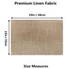 Home Brilliant Linen Place Mats Set of 6 Heat Resistant Dining Table Place Mats Cloth Placemats Kitchen Table Mats Placemat, Burlap