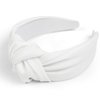Knotted Headbands for Women White Headband Non Slip Wide Thick Headband for Women’s Hair Fashion Hair Accessories Women Headbands for Hair Elastic Hair Bands for Women's Hair