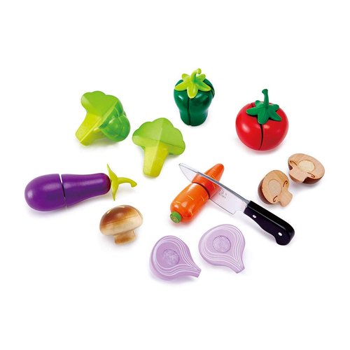 Hape Garden Vegetables | Wooden Cooking Accessories for Kids, Pretend Play Food, Assortment of Ingredients for Toddlers Ages 3+