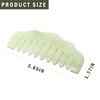 Jade Hair Comb Body Stone Back Gua Sha Tool Men Women Head Massager Scalp Comb for Stress Relax, Dandruff, Hair Growth, Acupuncture, Facial Trigger Point Treatment, Estheticians Therapists Supplies