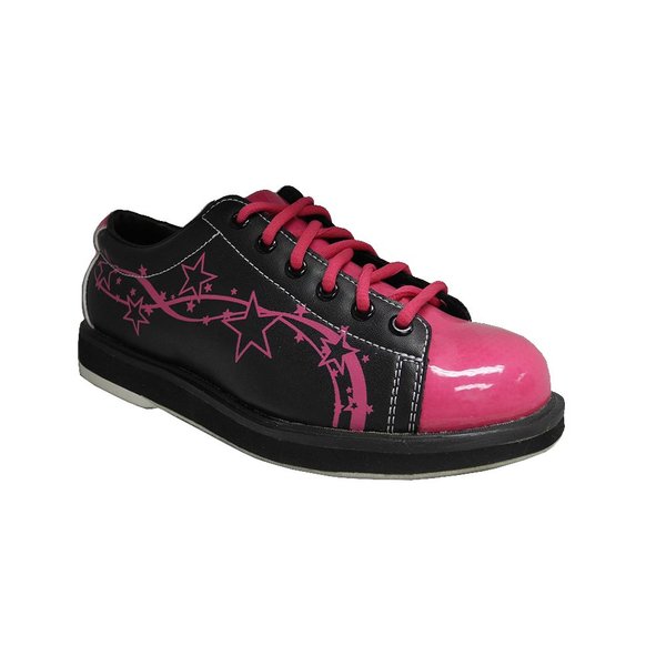 Pyramid Women's Rise Black/Hot Pink Bowling Shoes Size 5.5